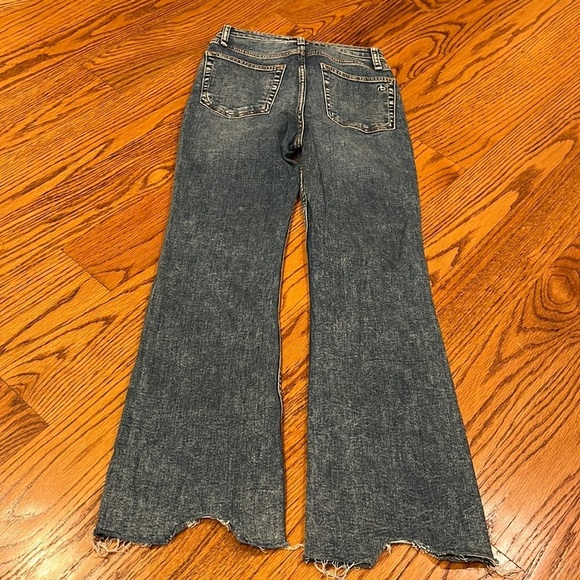 NWT Rag & Bone Woman’s Pebbles Casey High Rise Ankle Flare Jeans Size 24 - Picture 5 of 7